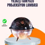 Kozmik Işık Efektli Projeksiyonlu Nemlendirici Gece Işığı