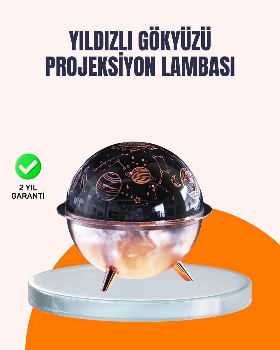 Kozmik Işık Efektli Projeksiyonlu Nemlendirici Gece Işığı 1 Kozmik Işık Efektli Projeksiyonlu Nemlendirici Gece Işığı
