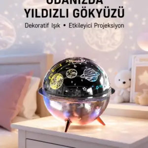 Galaksi ve Yıldız Efektli Nemlendirici Işık Projektörü Yeni Nesil
