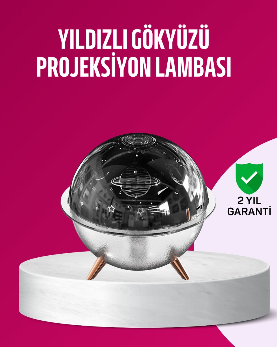 Uzay Temalı Projeksiyonlu Nemlendirici USB Güçlü Gece Lambası 1 Uzay Temalı Projeksiyonlu Nemlendirici USB Güçlü Gece Lambası