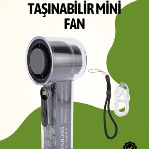Haydiburaya 82 Sessiz Çalışan Taşınabilir Fan | Dijital Göstergeli | 100 Kademeli Hız Ayarı
