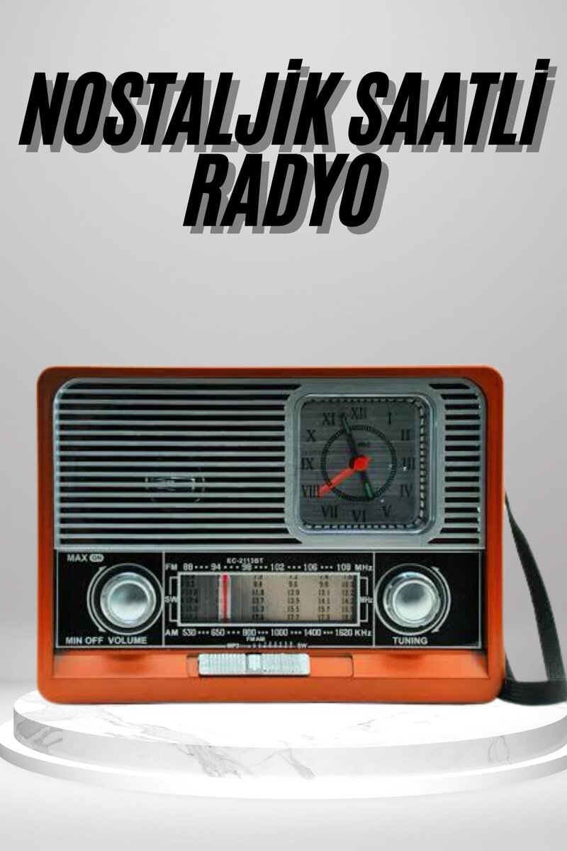 Nostaljik Vintage Radyo Taşınabilir Bluetooth Bağlantılı Hoparlör Radyo 1 Nostaljik Vintage Radyo Taşınabilir Bluetooth Bağlantılı Hoparlör Radyo