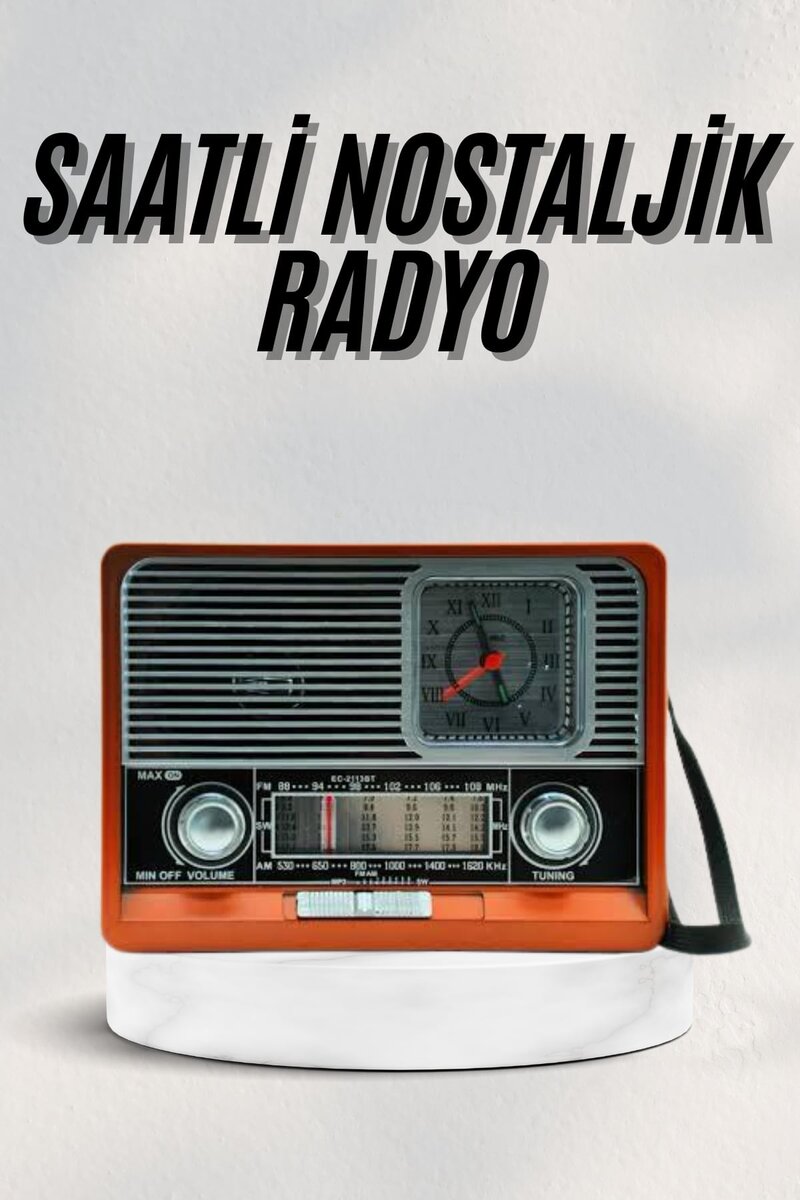 Vintage Nostaljik Radyo AUX USB SD Kart Girişli Şarjlı Bluetooth Bağlantılı 1 Vintage Nostaljik Radyo AUX USB SD Kart Girişli Şarjlı Bluetooth Bağlantılı