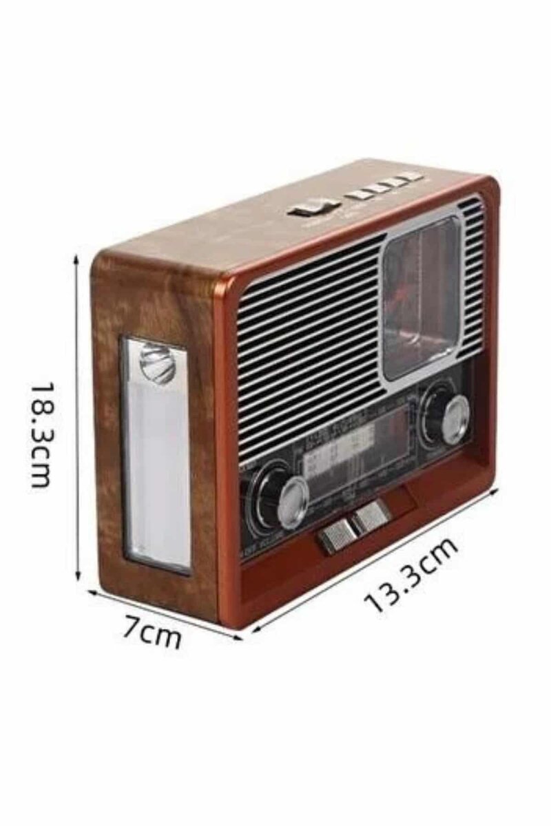 Vintage Nostaljik Radyo AUX USB SD Kart Girişli Şarjlı Bluetooth Bağlantılı 4 Vintage Nostaljik Radyo AUX USB SD Kart Girişli Şarjlı Bluetooth Bağlantılı - Görsel 4
