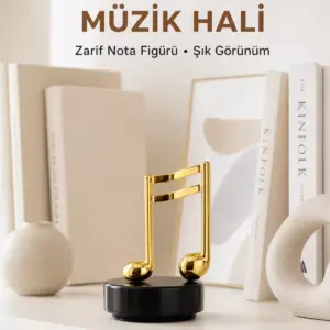 Melodious Music Altın Nota Figürlü Müzik Kutusu Yeni Nesil