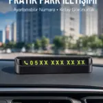Tüm Araçlara Uyumlu Araç Içi Park Numaratör Oto Araç Numaratör