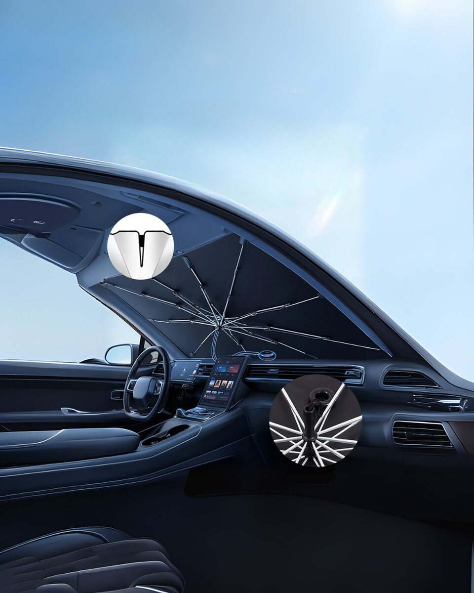 Kia Picanto, Hyundai Getz, VW Up!, Renault Twingo, Dacia Logan Uyumlu Oto Şemsiye 4 Kia Picanto, Hyundai Getz, VW Up!, Renault Twingo, Dacia Logan Uyumlu Oto Şemsiye - Görsel 4