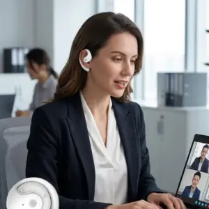 Bluetooth Kulaklık Çift Mikrofonlu Uzun Kullanım Süreli ve Hızlı Şarj Özellikli