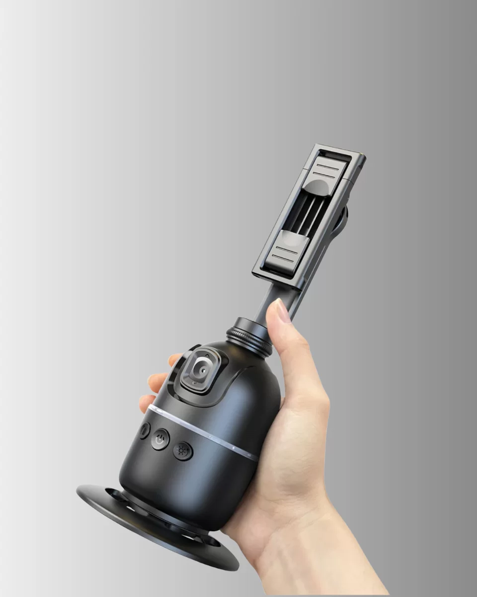 Telefon ve Kamera Uyumlu 360° Otomatik Takipli Akıllı Masa Tripodu Yeni Nesil 3 Telefon ve Kamera Uyumlu 360° Otomatik Takipli Akıllı Masa Tripodu Yeni Nesil - Görsel 3