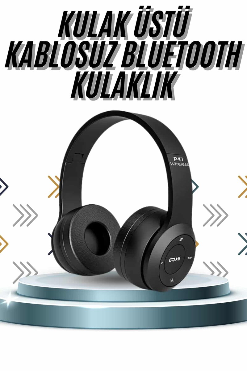 Kulak Üstü Bluetooth Kulaklık Yüksek Ses Kaliteli Ayarlanabilir 1 Kulak Üstü Bluetooth Kulaklık Yüksek Ses Kaliteli Ayarlanabilir