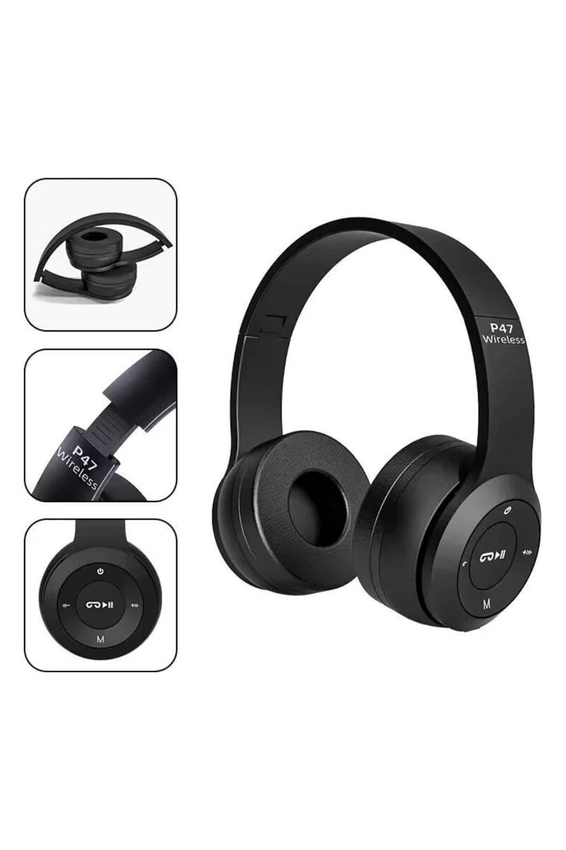 Kulak Üstü Bluetooth Kulaklık Yüksek Ses Kaliteli Ayarlanabilir 3 Kulak Üstü Bluetooth Kulaklık Yüksek Ses Kaliteli Ayarlanabilir - Görsel 3