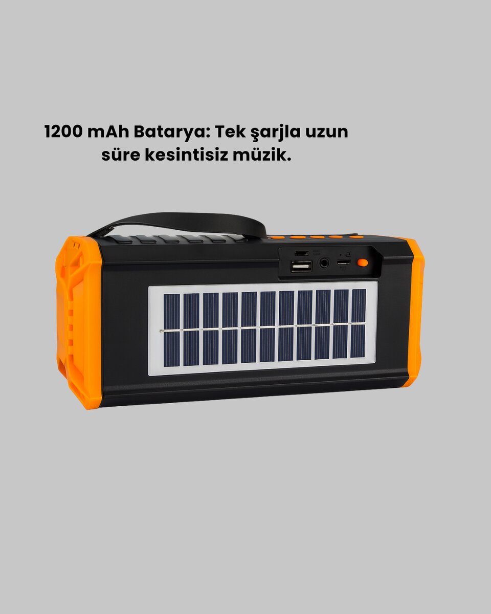 J-IPOX P520 Solar Enerjili Bluetooth Hoparlör FM Radyolu 8W Ses 3 J-IPOX P520 Solar Enerjili Bluetooth Hoparlör FM Radyolu 8W Ses - Görsel 3