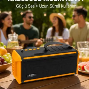 Taşınabilir J-IPOX P520 1200 mAh Bluetooth Hoparlör Mikrofonlu Yeni Nesil