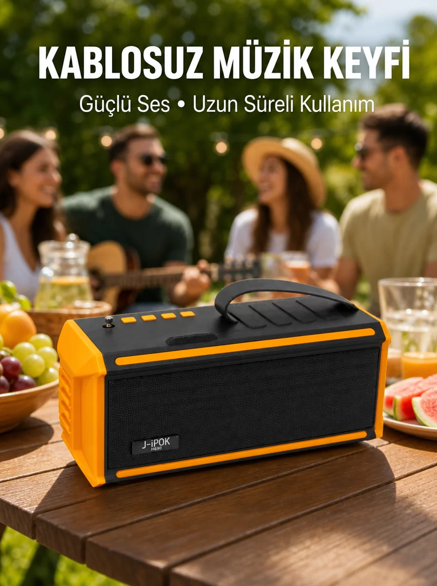 Taşınabilir J-IPOX P520 1200 mAh Bluetooth Hoparlör Mikrofonlu Yeni Nesil 1 Taşınabilir J-IPOX P520 1200 mAh Bluetooth Hoparlör Mikrofonlu Yeni Nesil