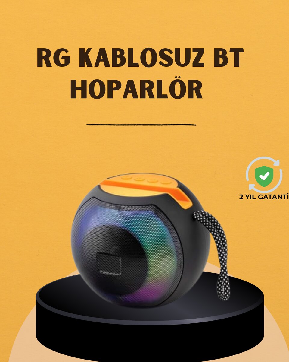 360° Stereo Surround Sesli Taşınabilir Hoparlör 1 360° Stereo Surround Sesli Taşınabilir Hoparlör