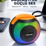 RGB Işıklı Taşınabilir Kablosuz Bluetooth Hoparlör Yeni Nesil