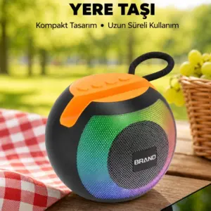 RGB Led Işıklı Güçlü Baslı Kablosuz Hoparlör Yeni Nesil