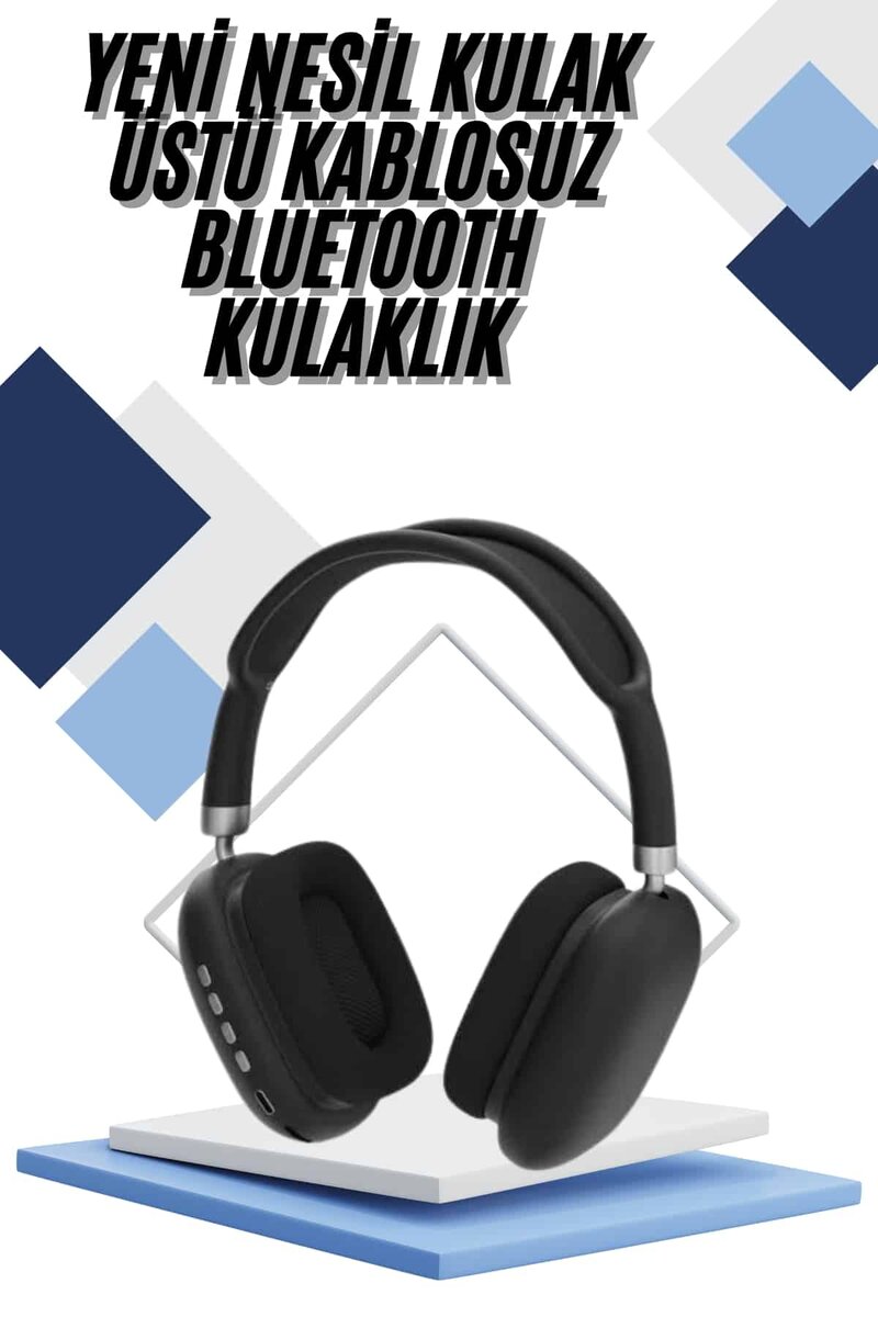 Yeni Nesil Bluetooth Kulaklık Kulak Üstü ANC Özelliği Yüksek Ses Kaliteli 1 Yeni Nesil Bluetooth Kulaklık Kulak Üstü ANC Özelliği Yüksek Ses Kaliteli