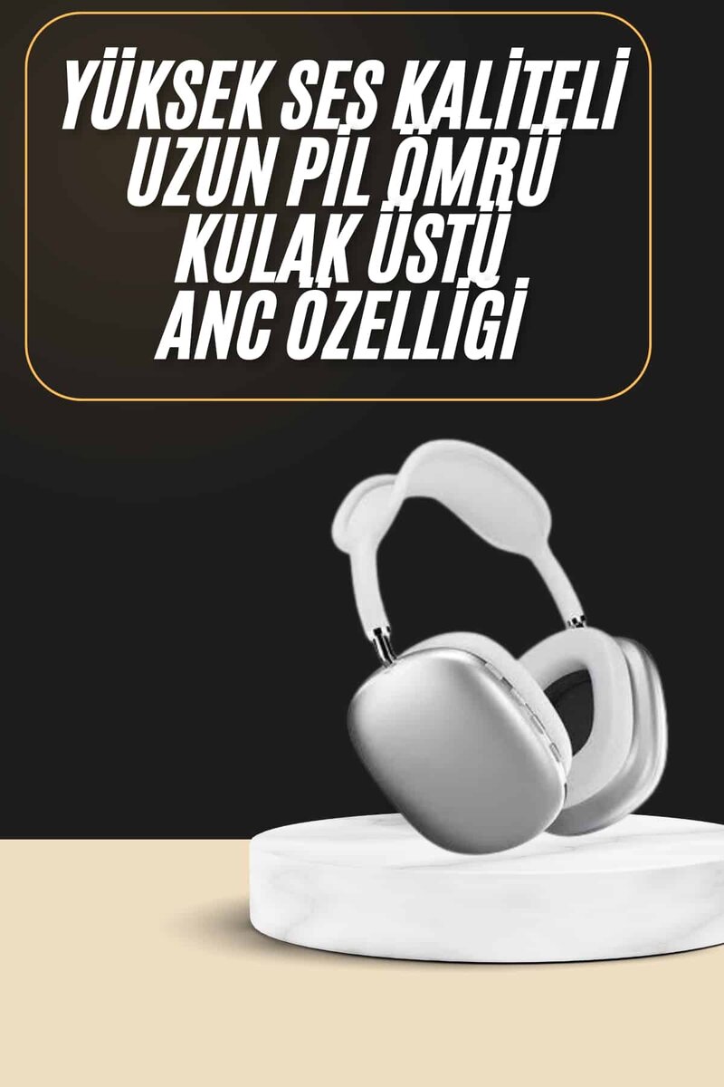 2025 Model Kulak Üstü Kablosuz Bluetooth Kulaklık Gürültü Azalta Uzun Pil 2 2025 Model Kulak Üstü Kablosuz Bluetooth Kulaklık Gürültü Azalta Uzun Pil - Görsel 2