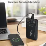Powerbank 10000 mAh Dijital Göstergeli Taşınabilir Yeni Nesil