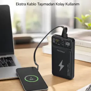 Powerbank 10000 mAh Dijital Göstergeli Taşınabilir Yeni Nesil