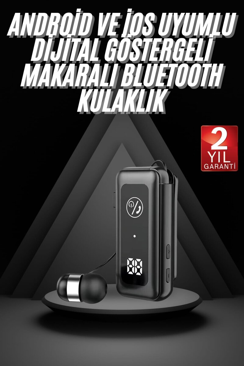 Makaralı Bluetooth Kulaklık Telefon Uyumlu Makaralı TF Kart Girişli Güç Göstergeli 1 Makaralı Bluetooth Kulaklık Telefon Uyumlu Makaralı TF Kart Girişli Güç Göstergeli