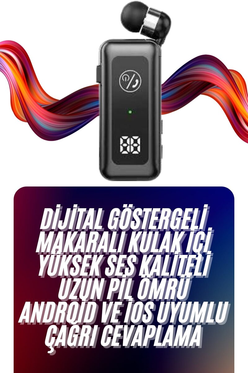 Makaralı Bluetooth Kulaklık Telefon Uyumlu Makaralı TF Kart Girişli Güç Göstergeli 2 Makaralı Bluetooth Kulaklık Telefon Uyumlu Makaralı TF Kart Girişli Güç Göstergeli - Görsel 2