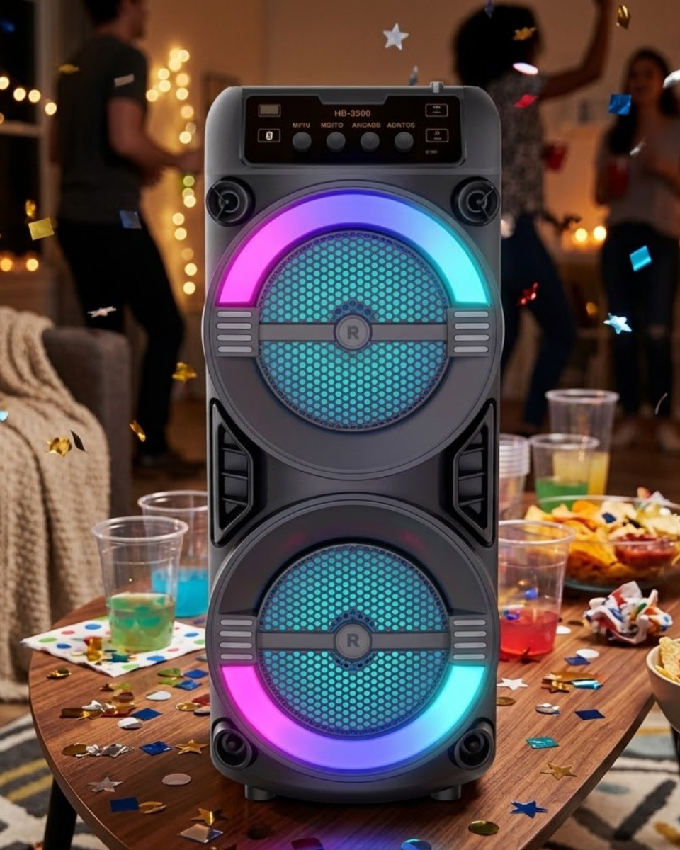 LED Işıklı Kablosuz Bluetooth Hoparlör USB TF Kart Destekli 1 LED Işıklı Kablosuz Bluetooth Hoparlör USB TF Kart Destekli