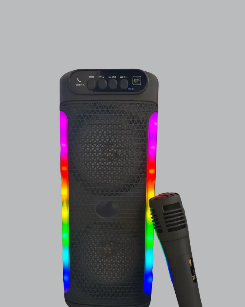 RGB Işıklı Çift Hoparlörlü Taşınabilir Bluetooth Speaker ve Mikrofon Yeni Nesil 4 RGB Işıklı Çift Hoparlörlü Taşınabilir Bluetooth Speaker ve Mikrofon Yeni Nesil - Görsel 4