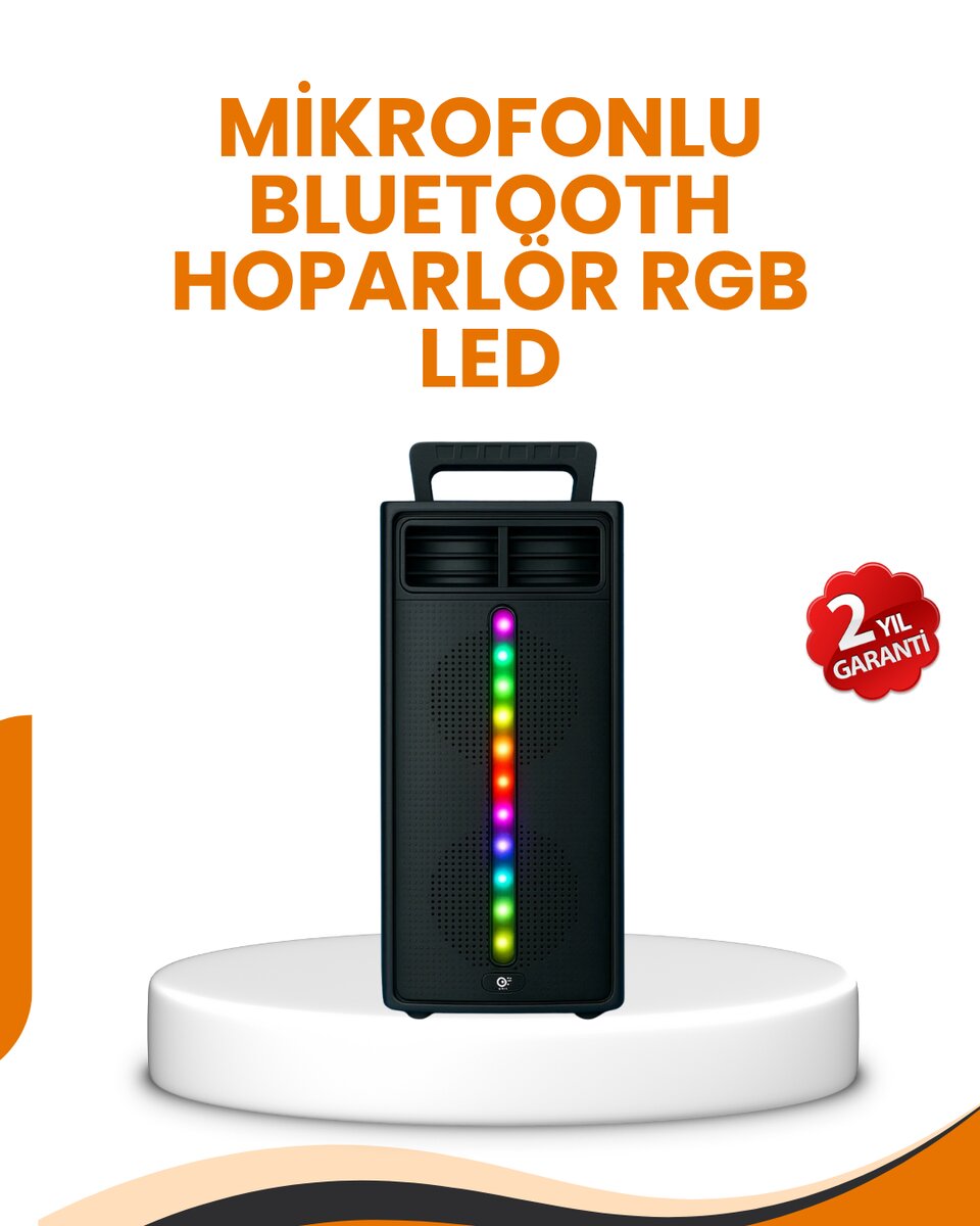 Bluetooth Işıklı Hoparlör – 2x5W Güç | USB + TF Kart + FM Radyo | Siyah Renk (Kopya) 1 Bluetooth Işıklı Hoparlör – 2x5W Güç | USB + TF Kart + FM Radyo | Siyah Renk (Kopya)