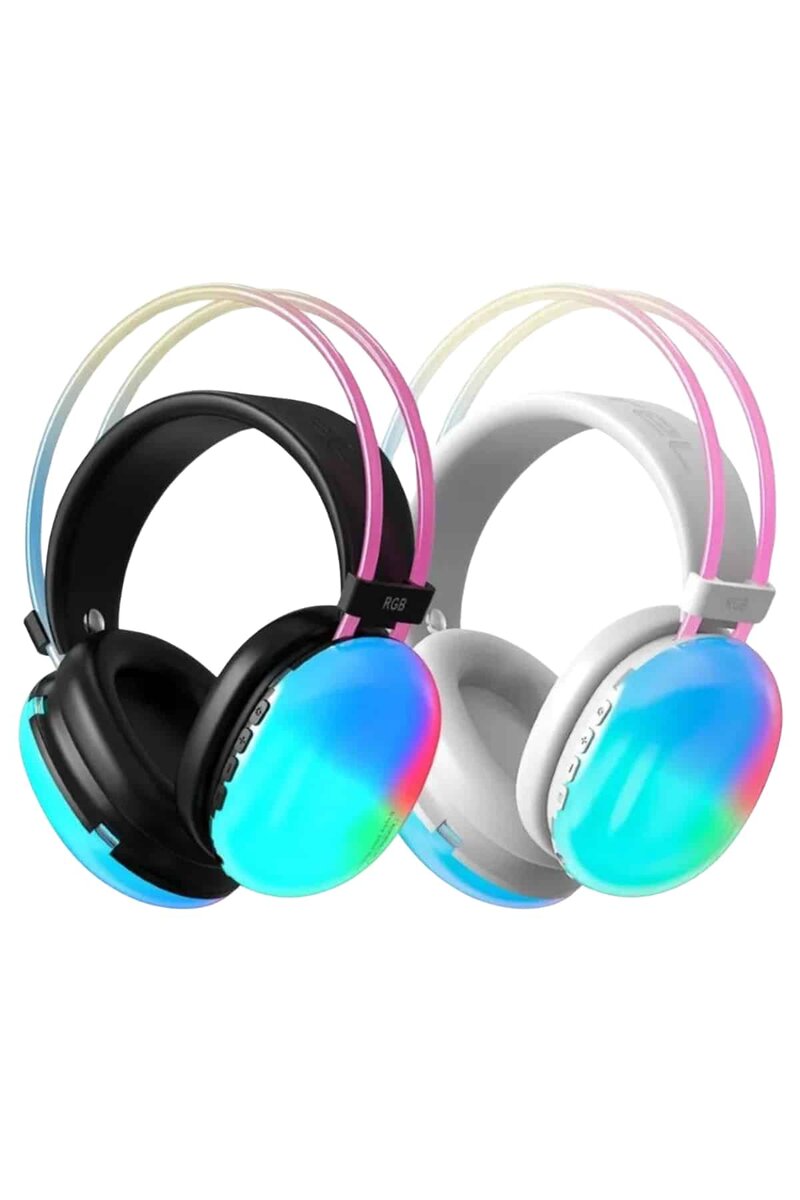 Kablosuz Bluetooth Kulaklık RGB Işıklı Kulak Üstü 5.3 Bluetooth Bağlantılı 4 Kablosuz Bluetooth Kulaklık RGB Işıklı Kulak Üstü 5.3 Bluetooth Bağlantılı - Görsel 4