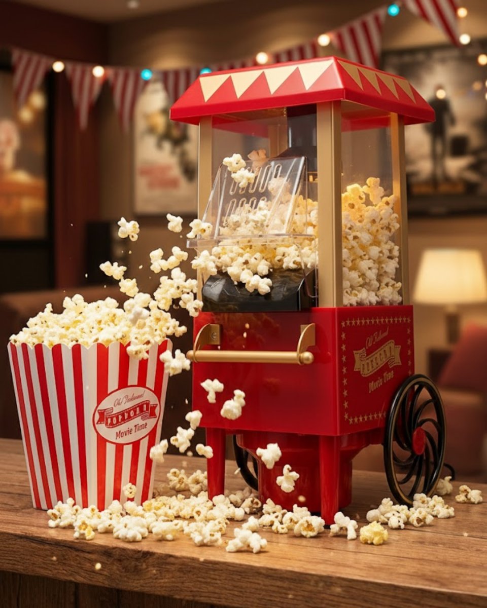 Sıcak Hava Teknolojili Yapışmaz Popcorn Makinesi 1 Sıcak Hava Teknolojili Yapışmaz Popcorn Makinesi