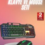 RGB Işıklı Gaming Oyuncu Klavye Q Klavye Mouse Hediyeli
