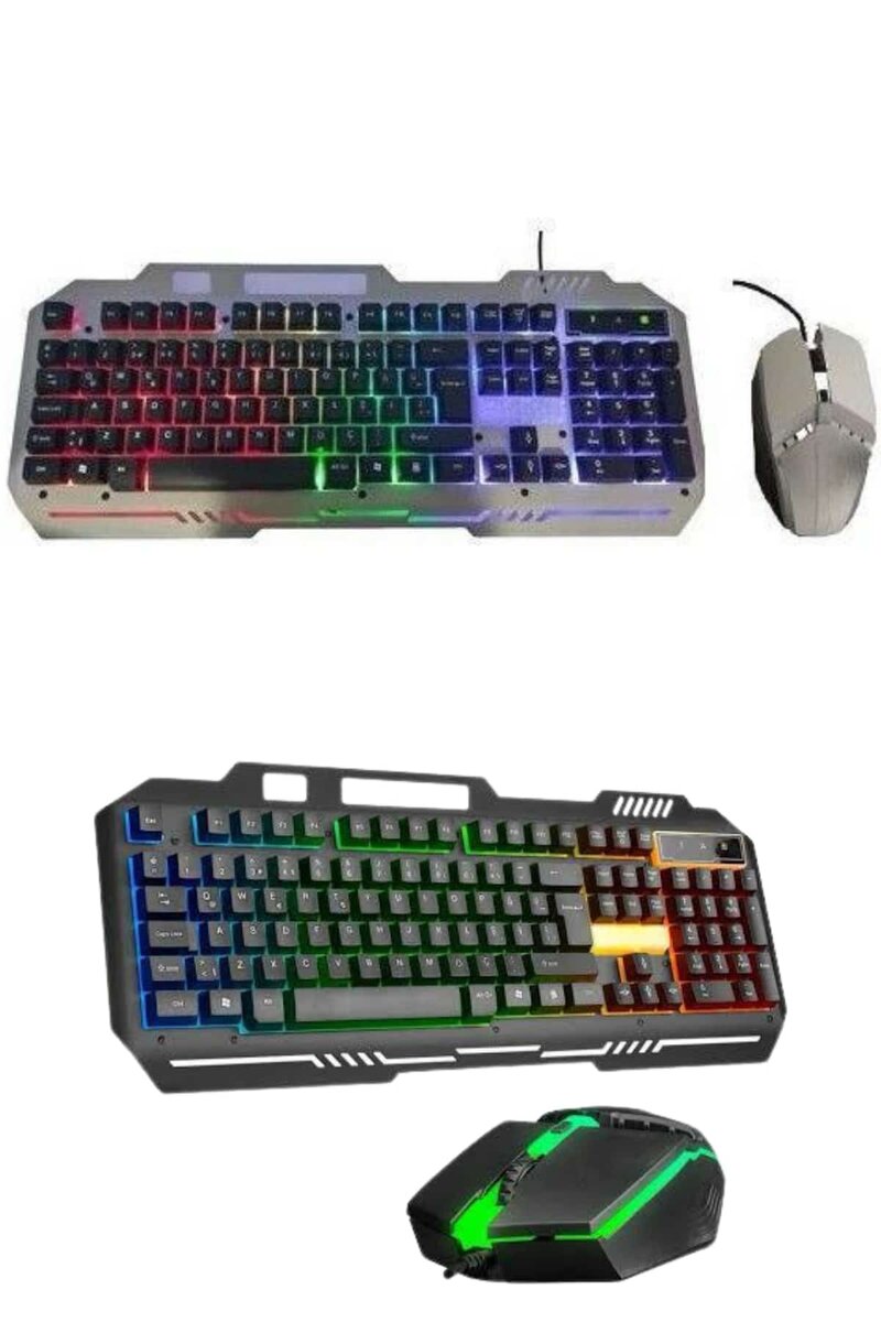 RGB Işıklı Gaming Oyuncu Klavye Q Klavye Mouse Hediyeli 4 RGB Işıklı Gaming Oyuncu Klavye Q Klavye Mouse Hediyeli - Görsel 4