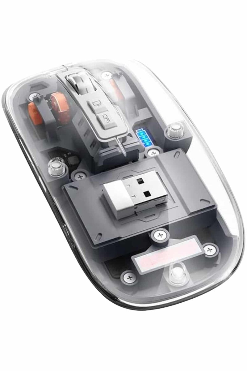 Kablosuz Mouse Fare Şarjlı Bluetooth Wireless Çift Modlu Sessiz 2 Kablosuz Mouse Fare Şarjlı Bluetooth Wireless Çift Modlu Sessiz - Görsel 2