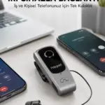 Mikrofonlu ve Ses Kontrollü Kablosuz Kulak İçi Kulaklık