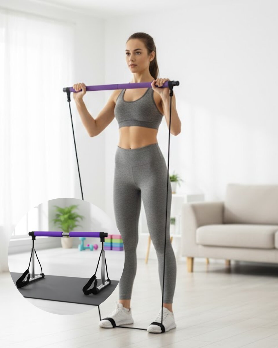 Pilates Bar Egzersiz Aleti Bilek Destekli Çok Yönlü Kullanım 1 Pilates Bar Egzersiz Aleti Bilek Destekli Çok Yönlü Kullanım