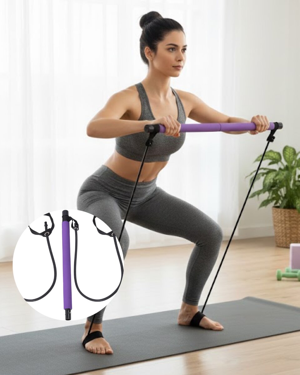 Taşınabilir Pilates Bar Ev Sporuna Uygun Hafif ve Dayanıklı Yapı 1 Taşınabilir Pilates Bar Ev Sporuna Uygun Hafif ve Dayanıklı Yapı