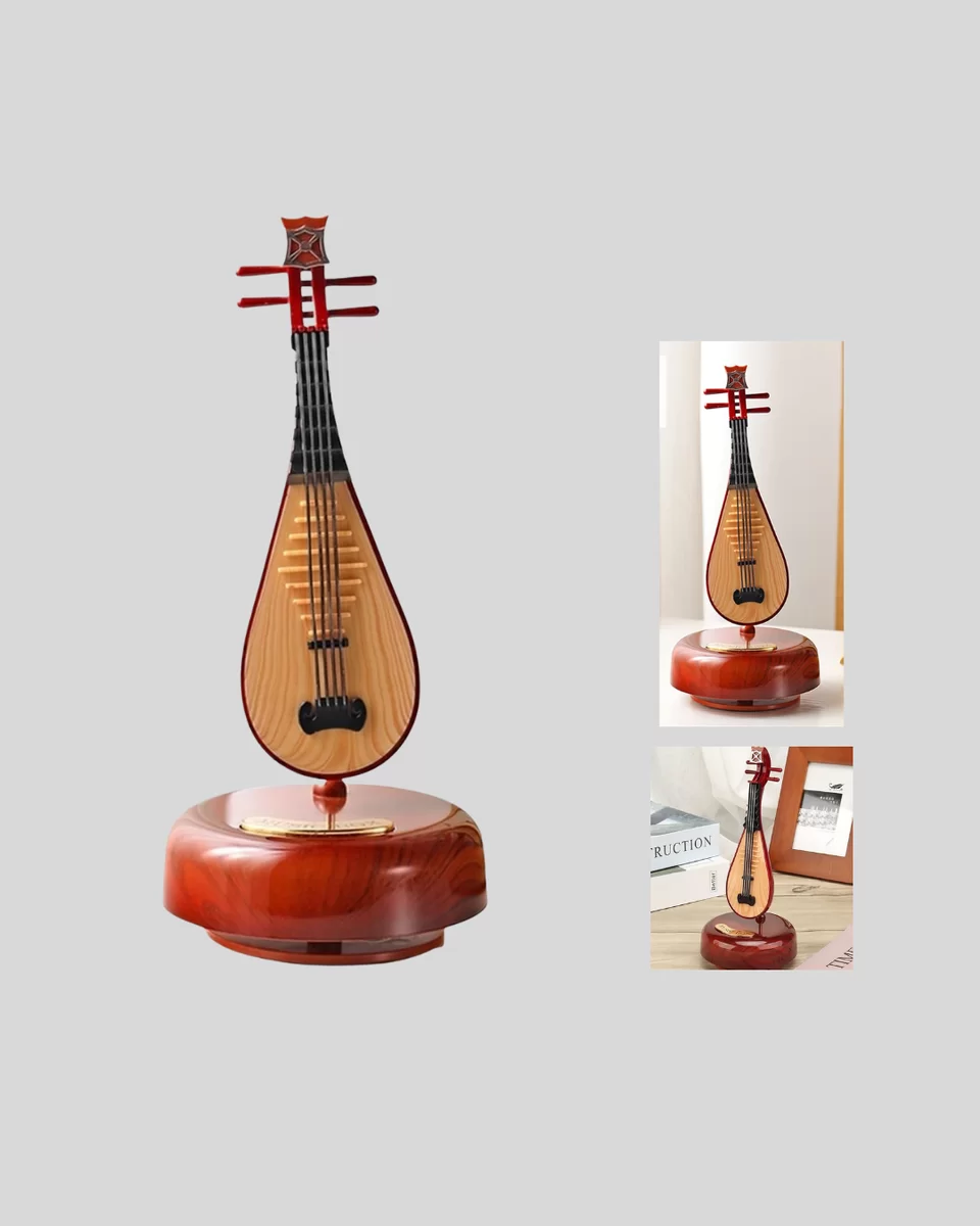 Klasik Ud Figürlü Melodili Müzik Kutusu Şık Hediyelik 4 Klasik Ud Figürlü Melodili Müzik Kutusu Şık Hediyelik - Görsel 4