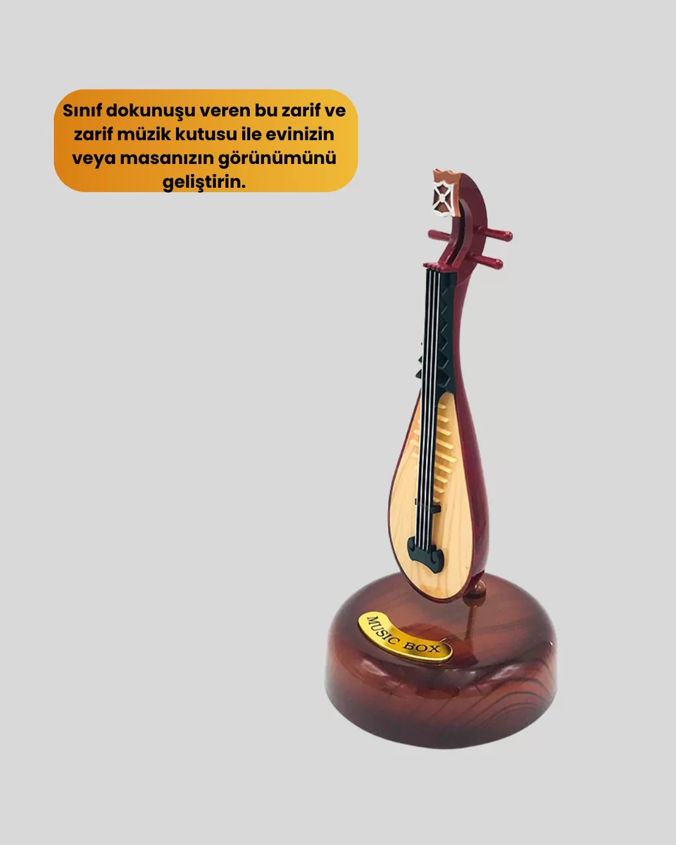 Enstrüman Figürlü Melodi Çalan Dekoratif Müzik Kutusu 3 Enstrüman Figürlü Melodi Çalan Dekoratif Müzik Kutusu - Görsel 3