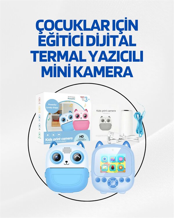 Dijital Termal Yazıcılı Mini Kamera – HD Video & Anında Fotoğraf Çıktısı 1 Dijital Termal Yazıcılı Mini Kamera – HD Video & Anında Fotoğraf Çıktısı
