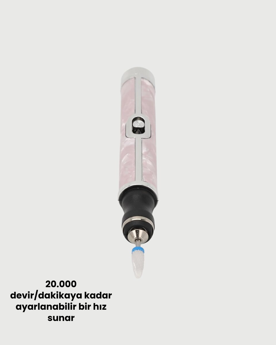 Ergonomik Saplı 20.000 RPM Hız Kontrollü Manikür Pedikür Makinesi 4 Ergonomik Saplı 20.000 RPM Hız Kontrollü Manikür Pedikür Makinesi - Görsel 4