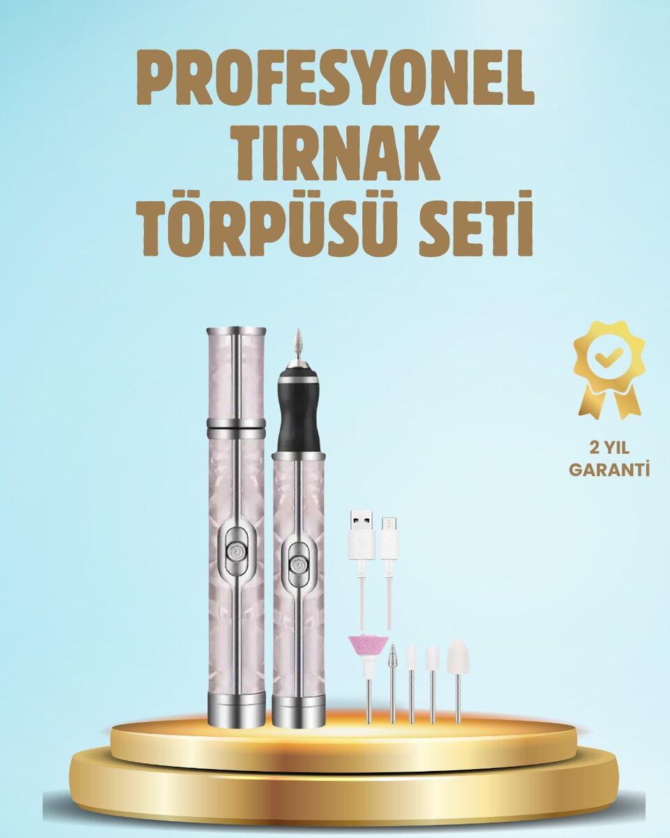 Elektrikli Tırnak Törpüsü Ayarlanabilir Hızlı Manikür Pedikür Cihazı 1 Elektrikli Tırnak Törpüsü Ayarlanabilir Hızlı Manikür Pedikür Cihazı