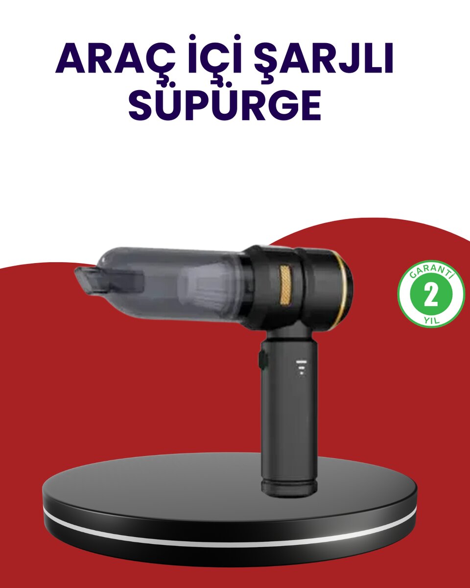 Yüksek Performanslı Araç İçi El Süpürgesi 1 Yüksek Performanslı Araç İçi El Süpürgesi