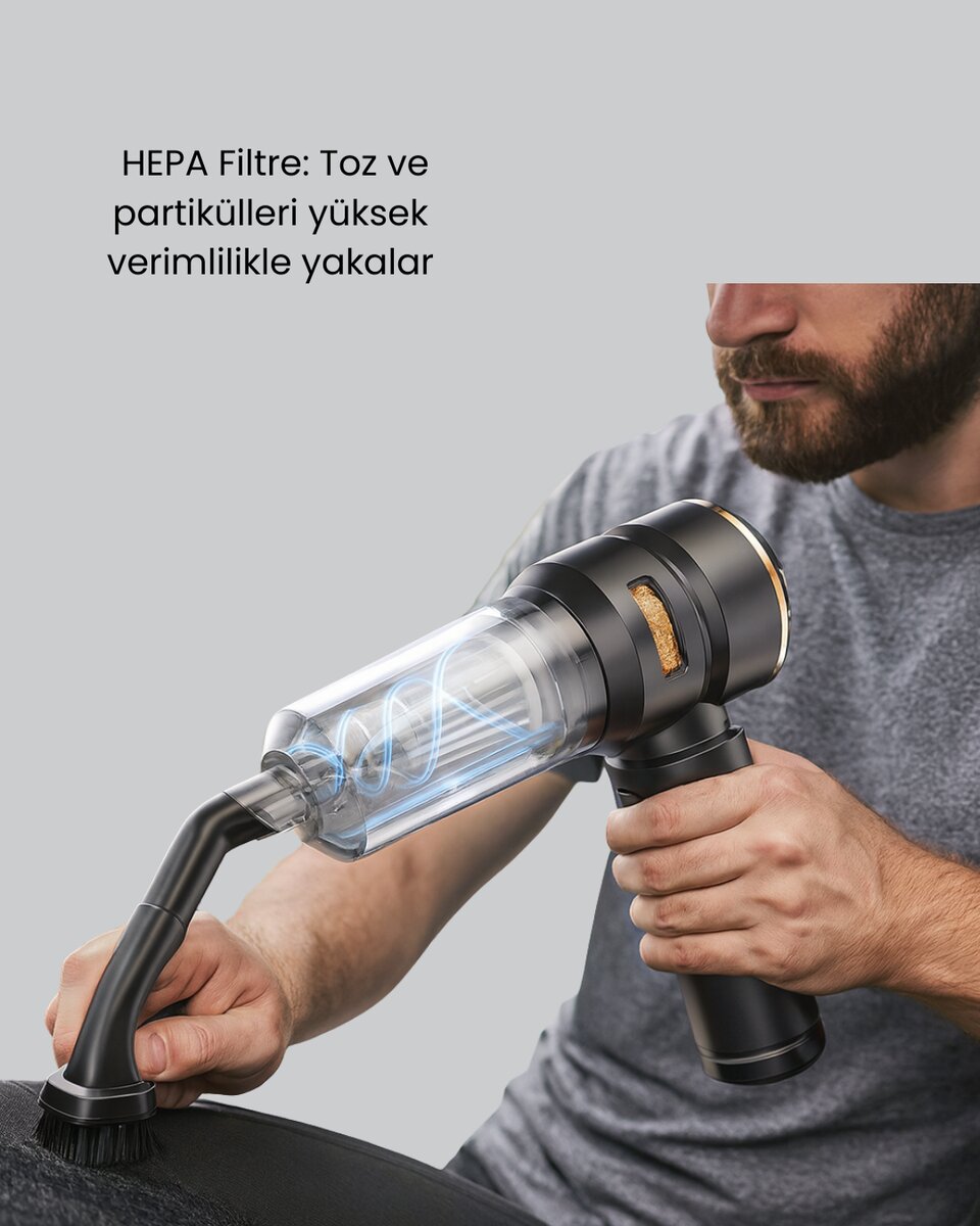 15000 PA Emiş Gücü ve Hava Üfleme Özellikli Şarjlı Süpürge 2 15000 PA Emiş Gücü ve Hava Üfleme Özellikli Şarjlı Süpürge - Görsel 2