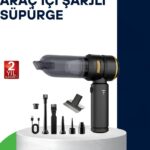 Kablosuz Şarjlı Araç İçi ve Küçük Alanlar İçin Güçlü Vakumlu Süpürge