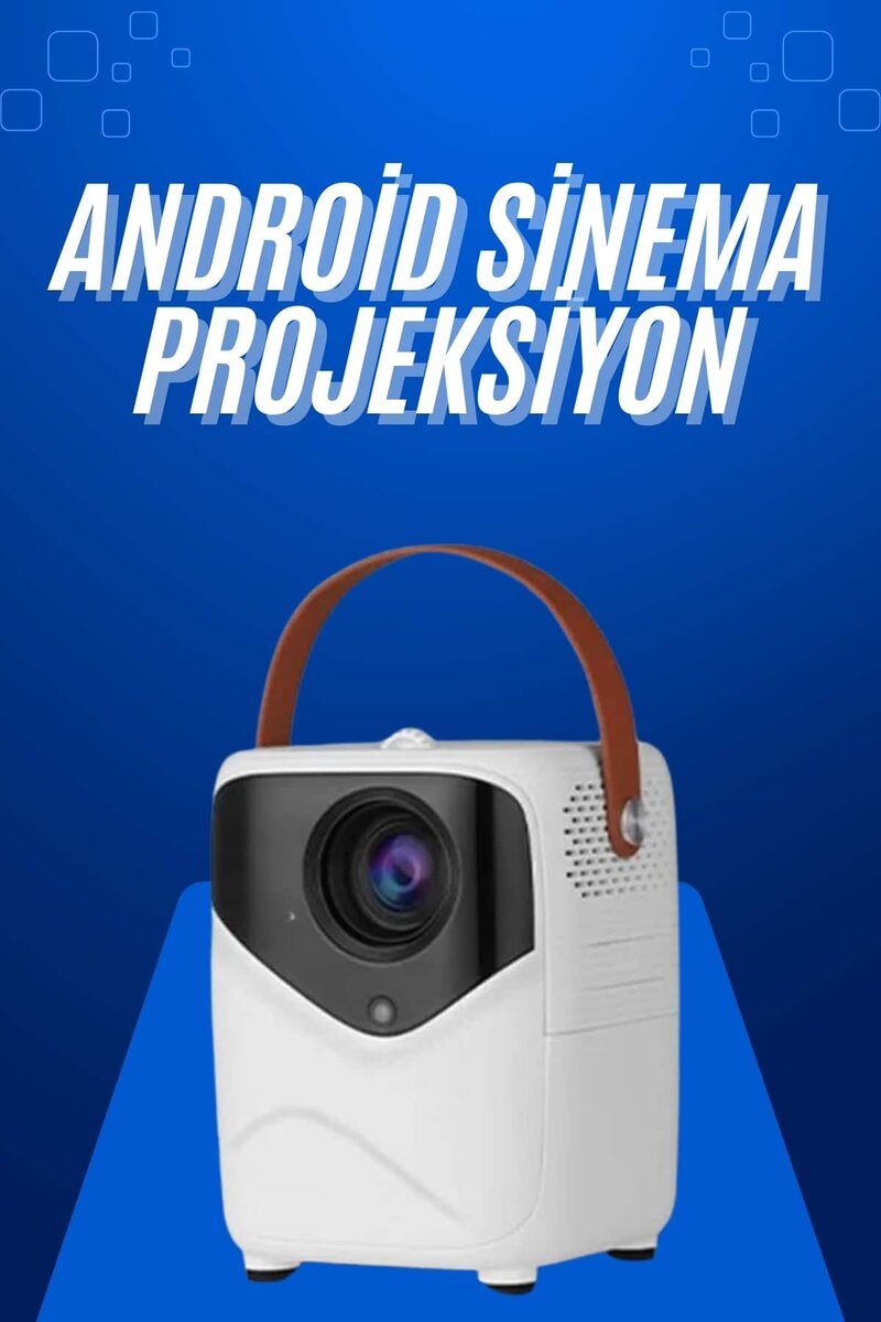 HD Ayaklı Portatif Projeksiyon Cihazı Android İşlemcili Sinema Projektörü 1 HD Ayaklı Portatif Projeksiyon Cihazı Android İşlemcili Sinema Projektörü