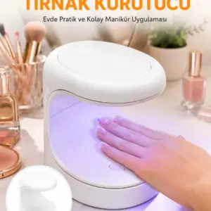 Kalıcı Oje Kurutucu Mini UV Işınlı Taşınabilir Hızlı ve Pratik Oje Kurutucu Yeni Nesil