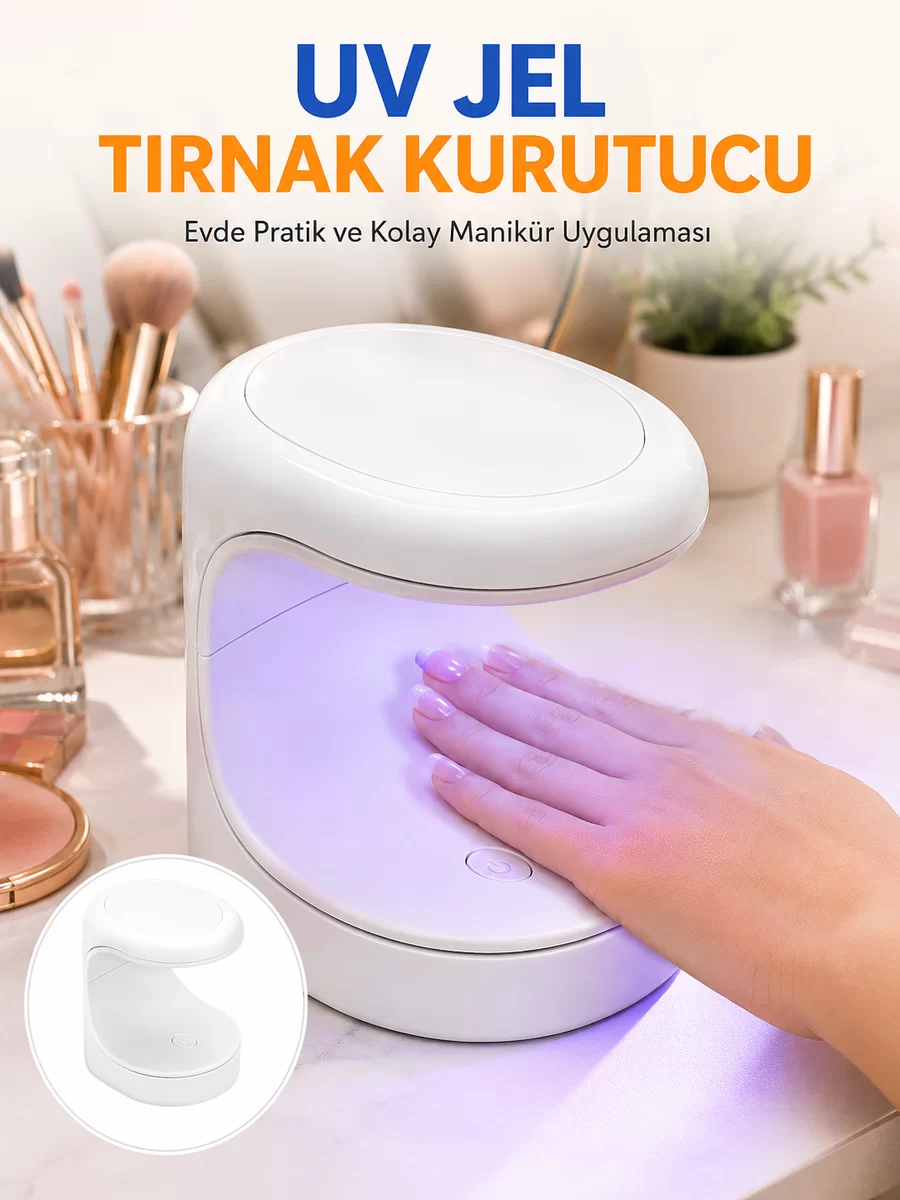 Kalıcı Oje Kurutucu Mini UV Işınlı Taşınabilir Hızlı ve Pratik Oje Kurutucu Yeni Nesil 1 Kalıcı Oje Kurutucu Mini UV Işınlı Taşınabilir Hızlı ve Pratik Oje Kurutucu Yeni Nesil