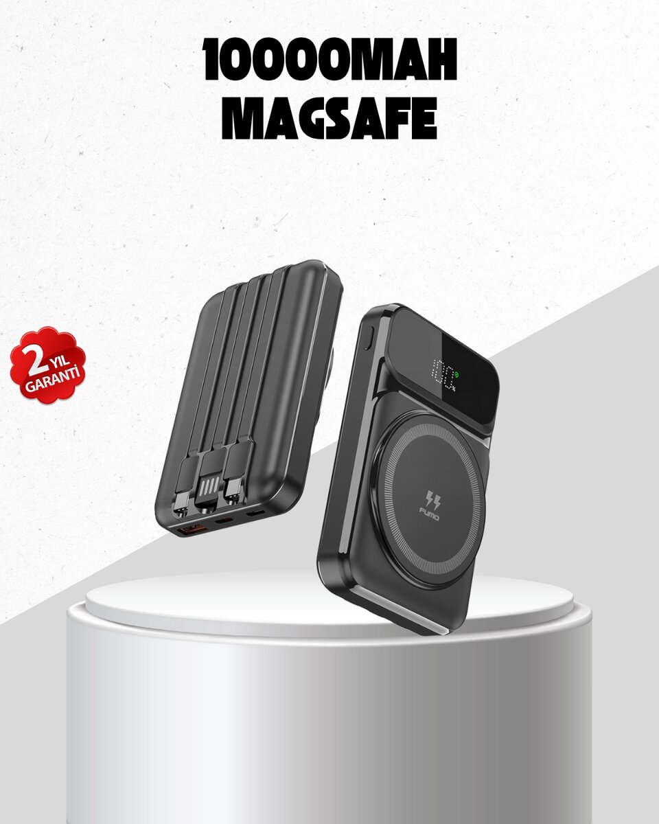 15W Kablosuz Şarj Özellikli 10000 mAh Powerbank – Type-C Hızlı Şarj 1 15W Kablosuz Şarj Özellikli 10000 mAh Powerbank – Type-C Hızlı Şarj